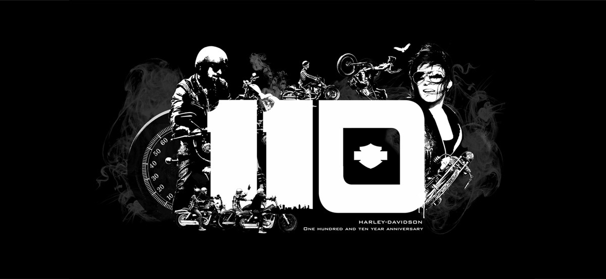 Harley-Davidson 110th Anniversary logo design